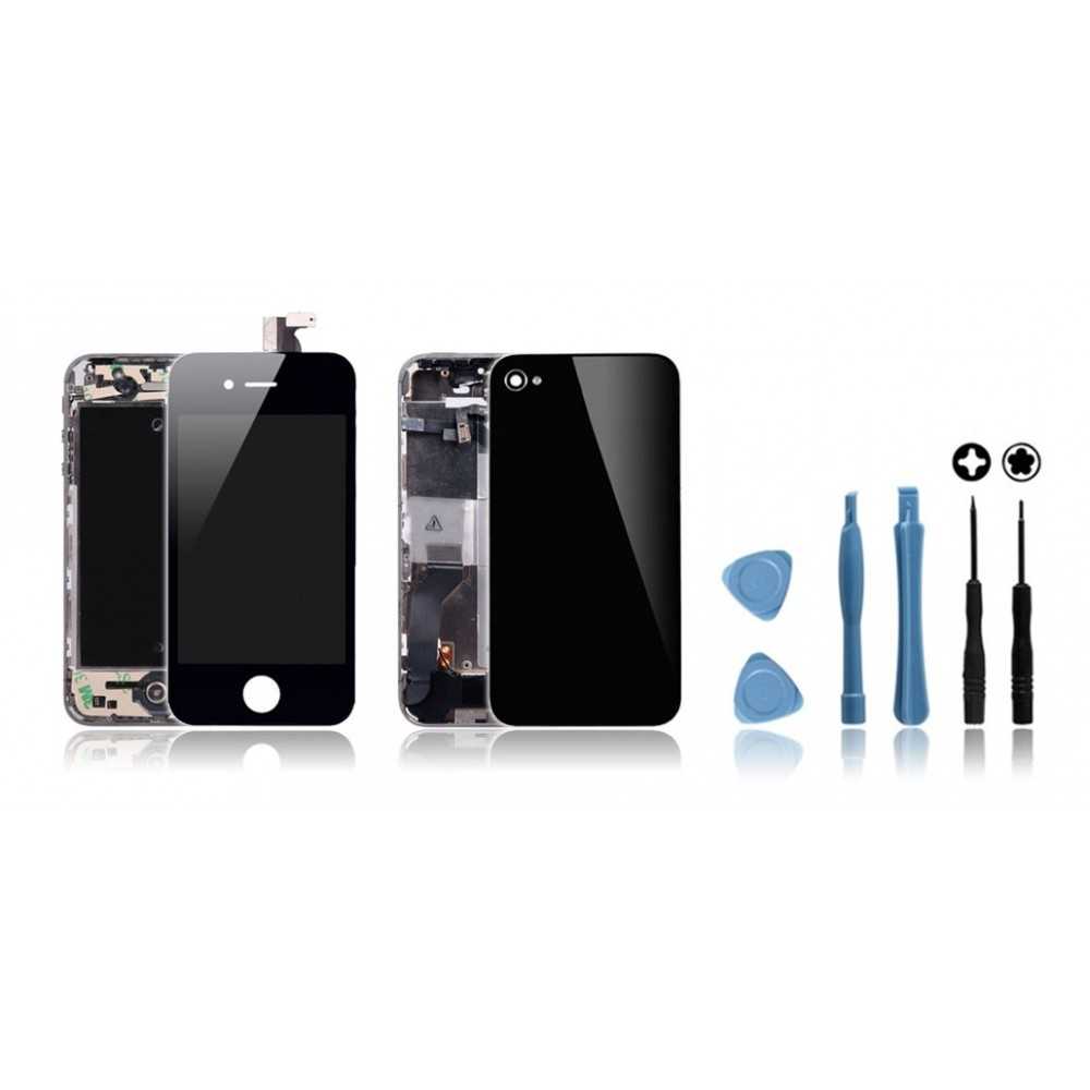 Ecran tactile LCD + vitre réparation iPhone 4S noir
